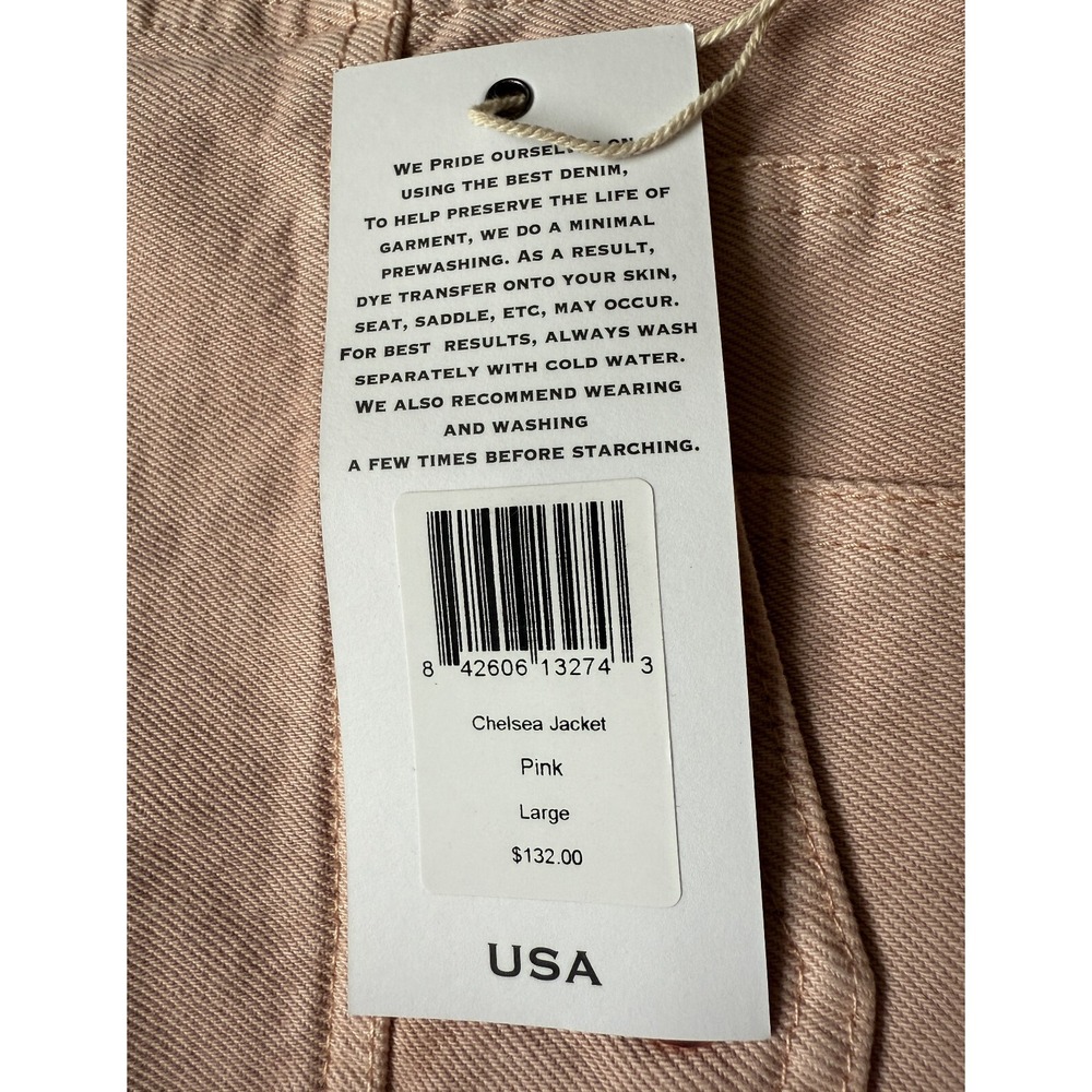 KIMES RANCH - Women's CHELSEA Pink Boxy Denim Jean Jacket - Large - NWT - Picture 6 of 9